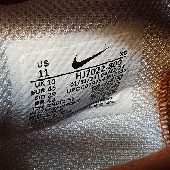 Nike Air Zoom GT Cut 3 TB Promo Texas Basketball Shoes Burnt Orange HJ7022-800 - Picture 7 of 7